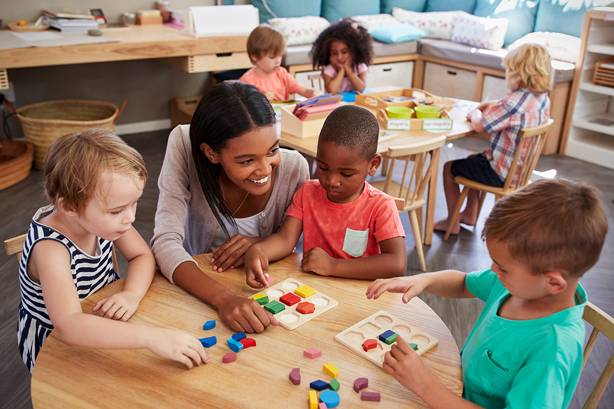 Teacher In A Classroom Photo